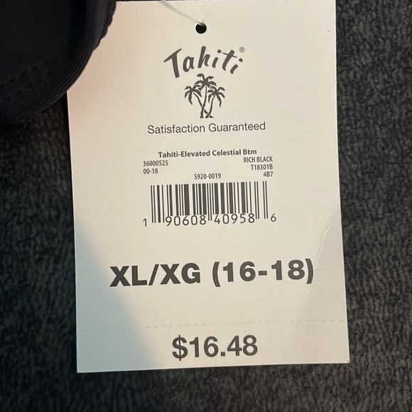 NWT: Black, Gold and Silver Two piece Tahiti Swim suit👙🖤 - Picture 9 of 12